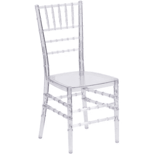 transparent resin chiavari