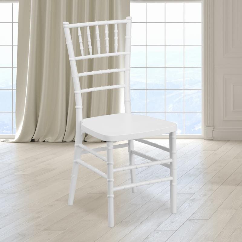 Matte White Resin Chiavari Chair